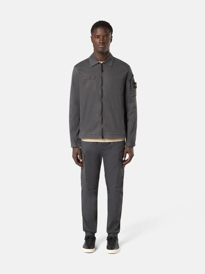 1200003 ORGANIC STRETCH BROKEN TWILL COTTON 'OLD' EFFECT