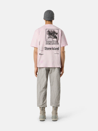 2100021 COMBED ORGANIC COTTON JERSEY 'PAINTBALL' TREATMENT