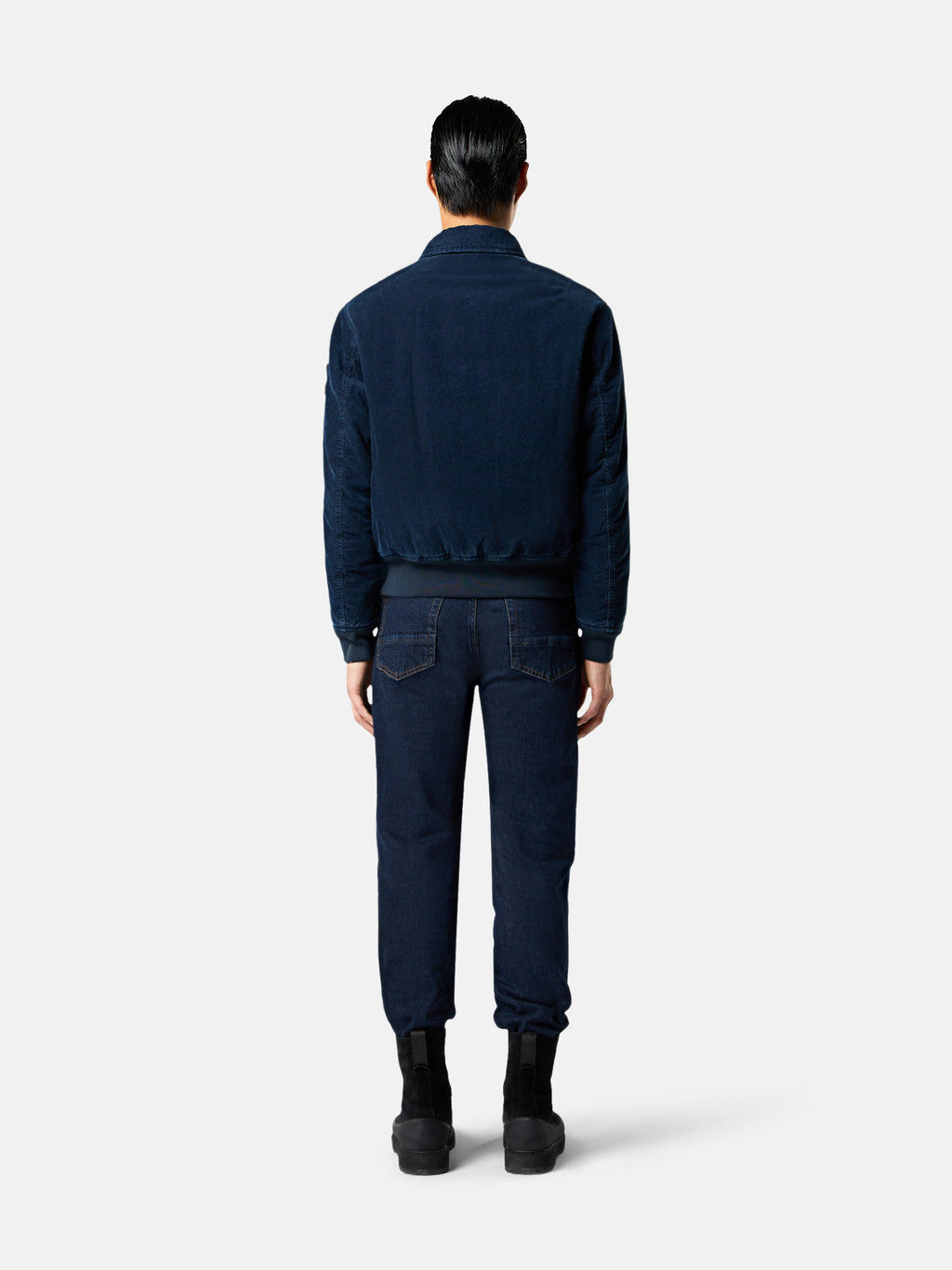 4100123 INDIGO MICRO CORDUROY-RINSED