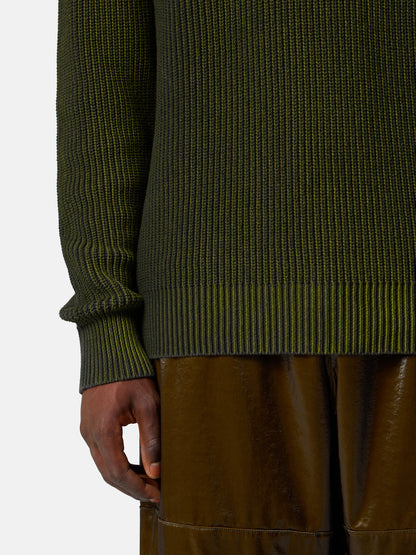 5100016 FISHERMAN'S RIB ORGANIC COTTON WITH TWO-COLOUR SPRAY