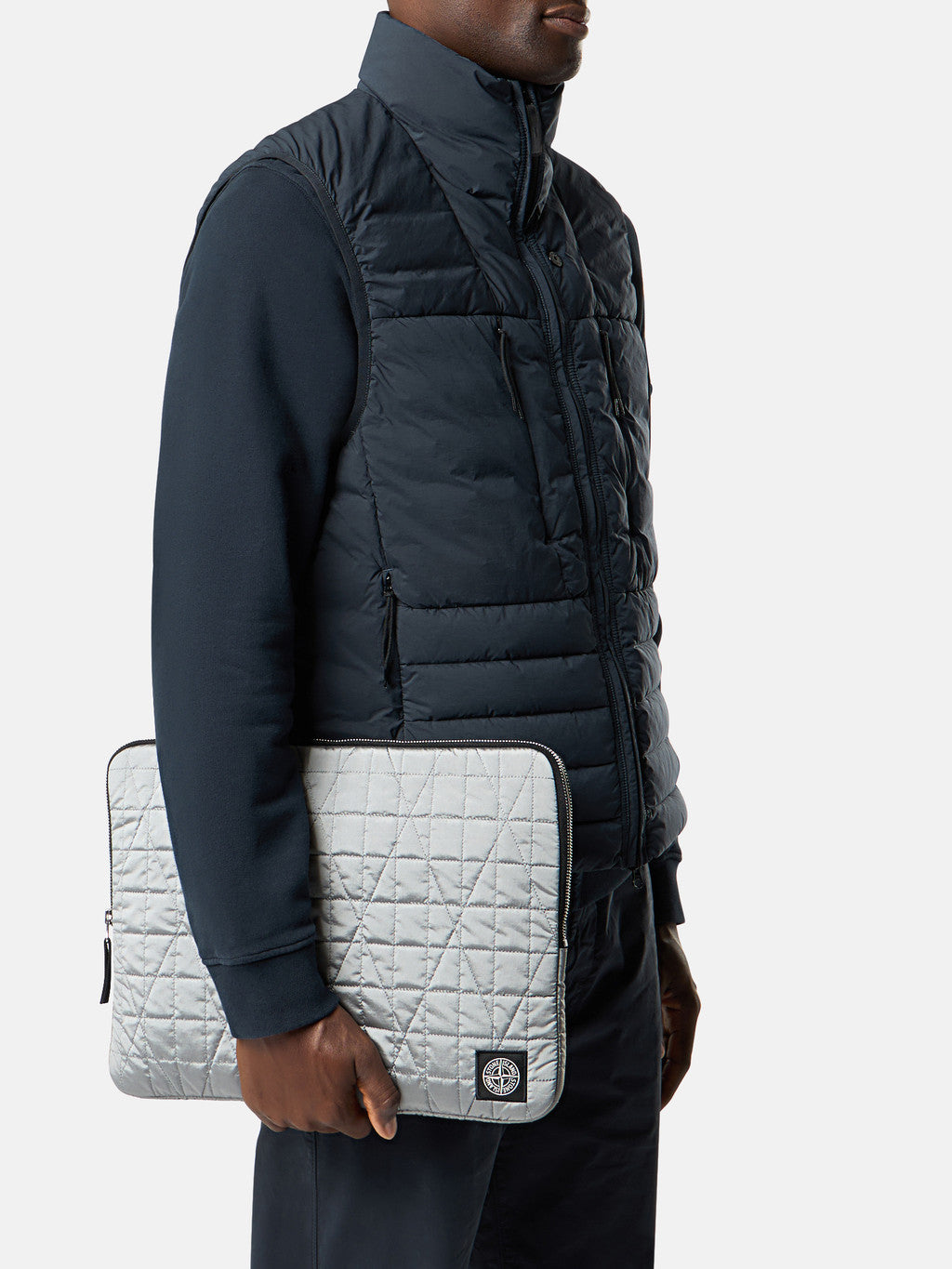 9500005 QUILTED NYLON METAL IN ECONYL