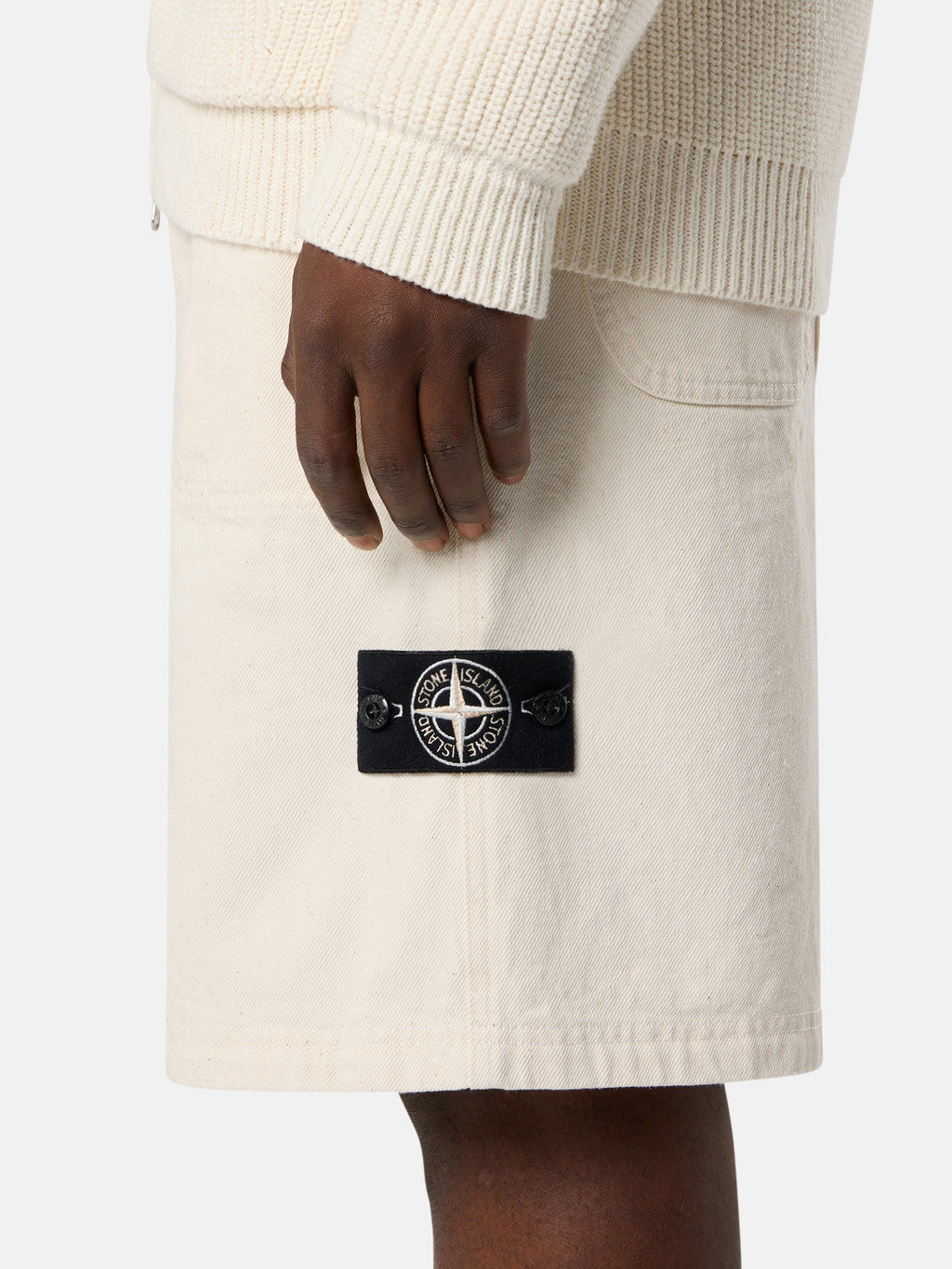 L100001 NATURAL COTTON GABARDINE_STONE ISLAND RAW BEAUTY