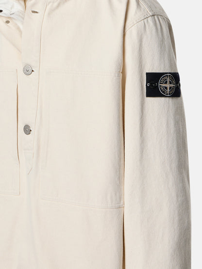 Q100001 NATURAL COTTON GABARDINE_STONE ISLAND RAW BEAUTY