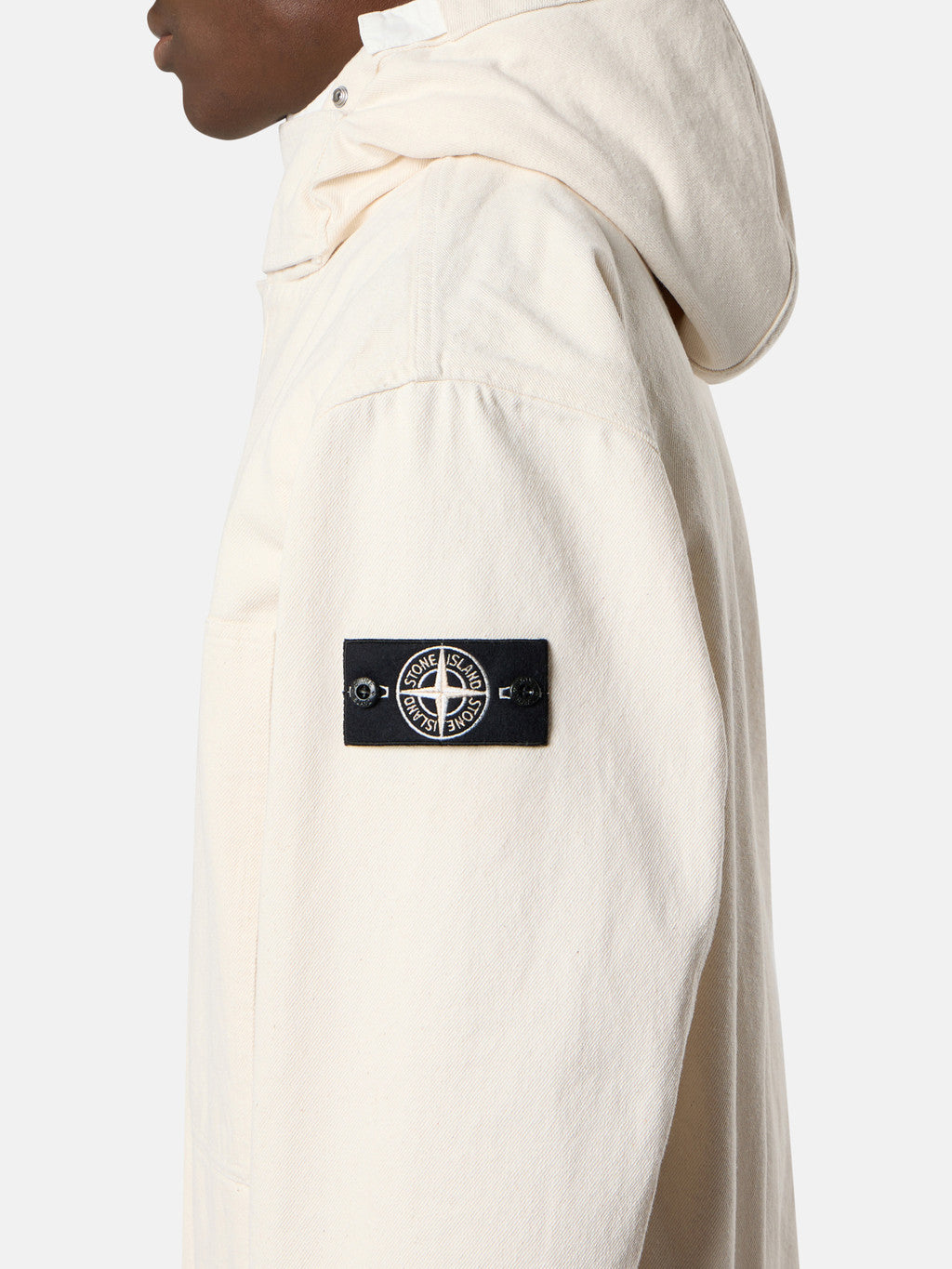 Q100001 NATURAL COTTON GABARDINE_STONE ISLAND RAW BEAUTY