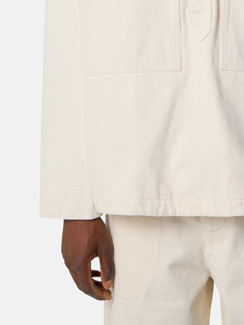 Q100001 NATURAL COTTON GABARDINE_STONE ISLAND RAW BEAUTY