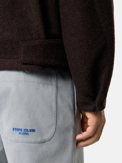 Q100021 FELTED WOOL POLYESTER_STONE ISLAND MARINA